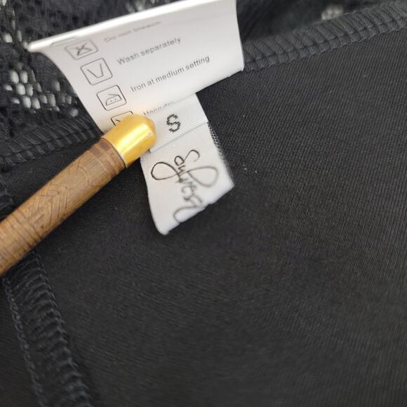 Pinup Rockabilly Little Black Dress, Size Small 50's 60's Retro, Flare Dress NEW - Picture 9 of 10